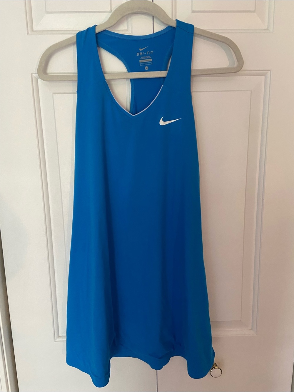 women’s blue Nike tennis dress